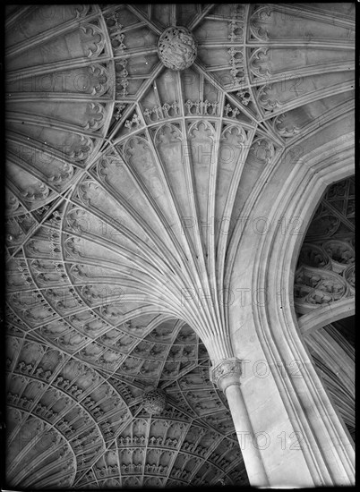 Peterborough Cathedral, Peterborough, 1950-1960. Creator: Margaret F Harker.