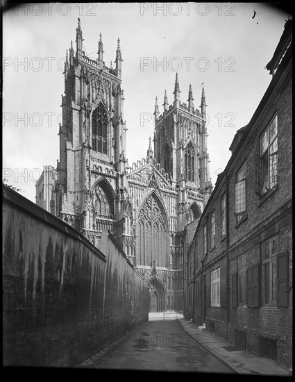 York Minster, Minster Yard, York, 1945-1960. Creator: Margaret F Harker.