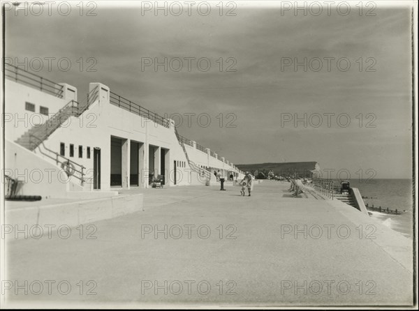 Seaford Promenade, Seaford, Lewes, East Sussex, 1933-1940. Creator: John Henry Ball.