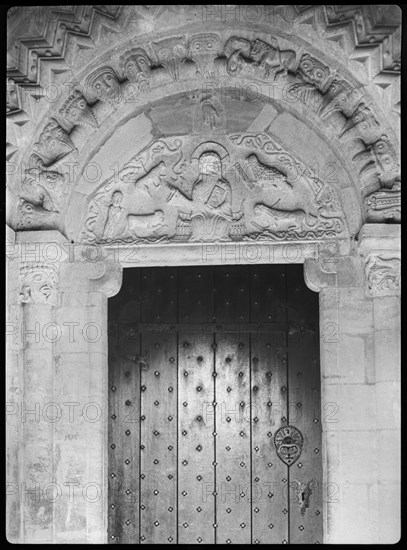 St John's Church, Elkstone, Cotswold, Gloucestershire, 1920-1940. Creator: Marjory L Wight.