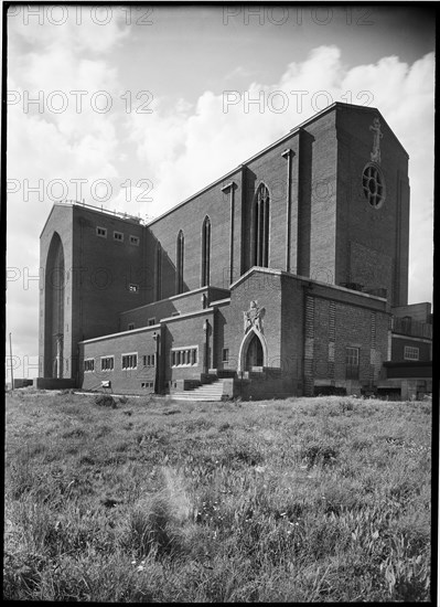 Guildford Cathedral, Stag Hill, Guildford, Surrey, 1952-1960. Creator: Margaret F Harker.