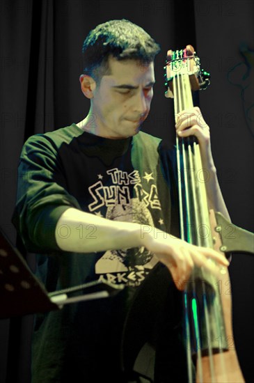 Gabriele Pribetti Quintet, Ropetackle Arts Centre, Shoreham by Sea, West Sussex, Feb 2023. Creator: Brian O'Connor.