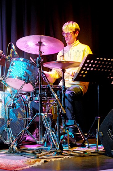 Fraser Smith Quartet, New Generation Jazz Festival Roadshow, Shoreham by Sea, Feb 2023. Creator: Brian O'Connor.