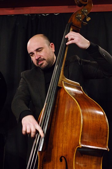 Mirko Scarcia, David Angol Quartet, Verdict Jazz Club, Brighton, East Sussex, 17 Feb 2023. Creator: Brian O'Connor.