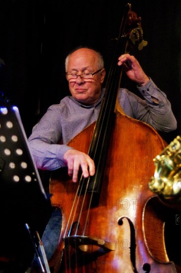 Chris Laurence, Mark Edwards Quartet, Verdict Jazz Club, Brighton East Sussex, 12 Feb 2023 Creator: Brian O'Connor.