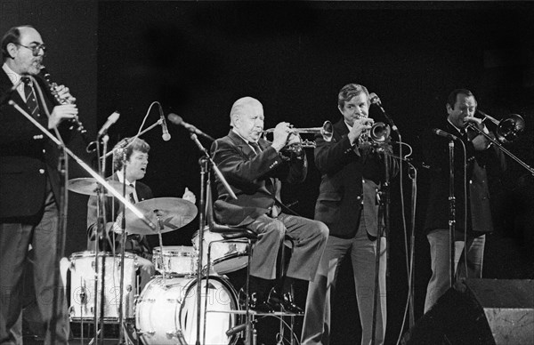 Wild Bill Davison, Lewisham Jazz Festival, Oct 1986. Creator: Brian O'Connor.