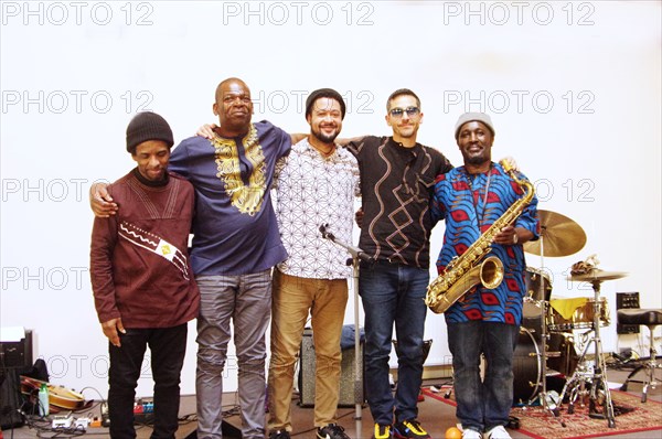 Basil Hodge Quintet and Tony Kofi, Jazz Africa, Loughton Methodist Church, Essex, Apr 2023. Creator: Brian O'Connor.