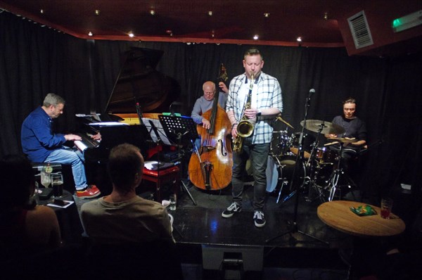 Mark Edwards Qt + Imogen Ryall, Verdict Jazz Club, Brighton, East Sussex, 12 Feb 2023. Creator: Brian O'Connor.