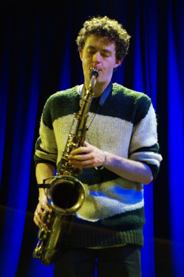 Jamie Leeming Quintet, Ropetackle Arts Centre, Shoreham by Sea, West Sussex, Feb 2023. Creator: Brian O'Connor.