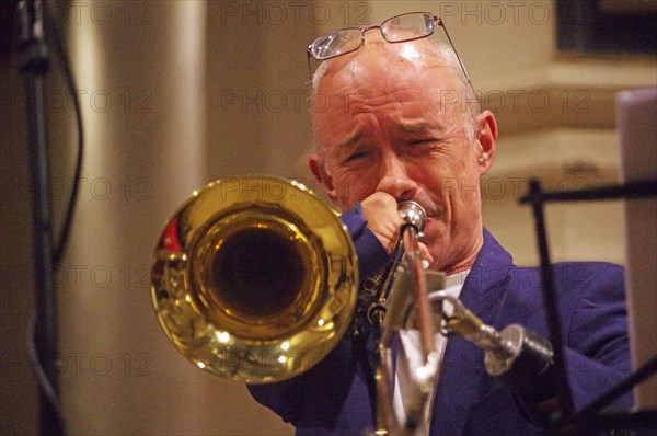 Mark Bassey, Josephine Davies Mark Bassey Sextet, St Andrews Church, Hove, East Sussex, 14 Oct 2022. Creator: Brian O'Connor.