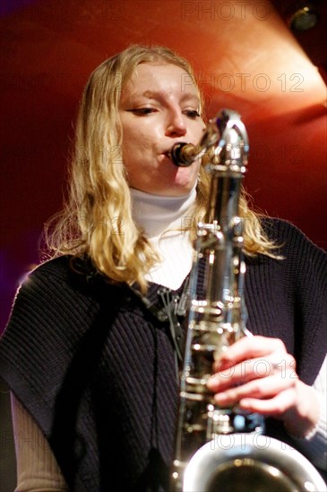 Emma Rawicz, Marco Marconi Quartet, Verdict Jazz Club, Brighton, East Sussex, 14 April 2023. Creator: Brian O'Connor.