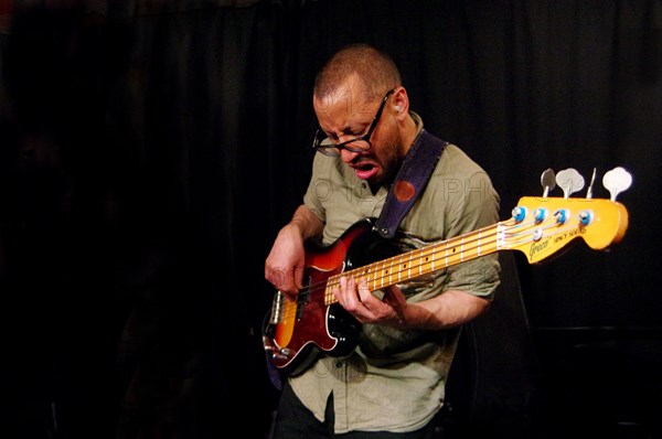 Michael Searl, Aaron Liddard Quintet, Verdict Jazz Club, Brighton, East Sussex, 25 Mar 2023. Creator: Brian O'Connor.