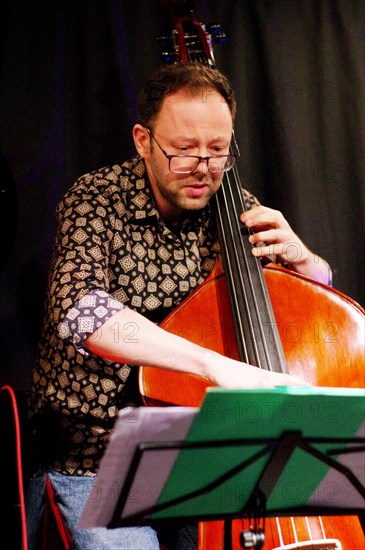 Jakob Cywinski, Marco Marconi Quartet, Verdict Jazz Club, Brighton, East Sussex, 14 April 2023. Creator: Brian O'Connor.