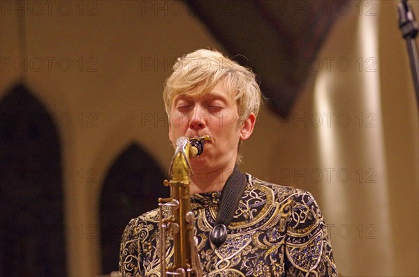 Josephine Davies Mark Bassey Sextet, St Andrews Church, Hove, East Sussex, 14 Oct 2022. Creator: Brian O'Connor.