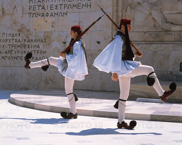 Parliament and Changing of the Guard, Athens, Greece, 2012. Creator: Ethel Davies.