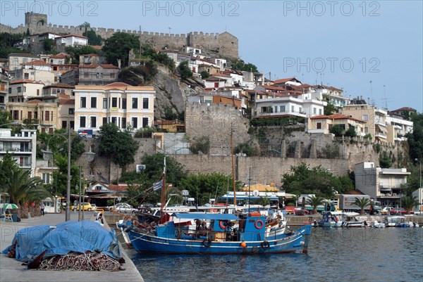 Kavala Harbour, Greece, 2003. Creator: Ethel Davies.