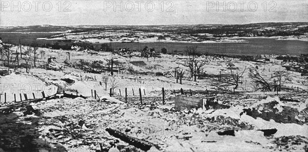 In Canada: The Halifax Explosion; Part of the suburb of Richmond after the explosion..., 1917. Creator: Unknown.