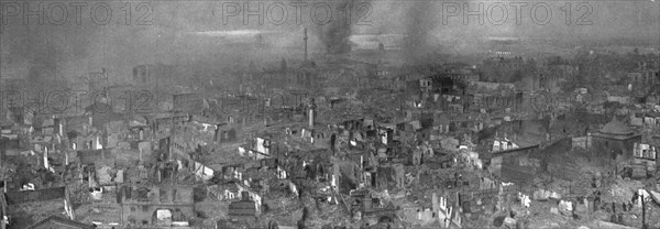 The Fire of Thessaloniki; August 20: Panoramic view taken from the Church..., 1917. Creator: Unknown.