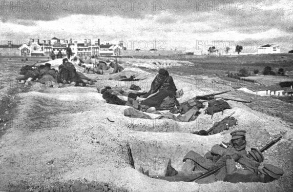 Coup d'etat in Portugal; After three days of combat, the victorious revolutionary troops., 1917. Creator: Unknown.