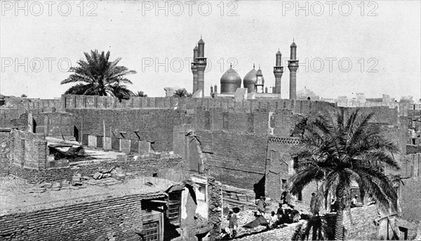 Distant Fronts, In Mesopotamia; The mosque of Kadhimiya, in Baghdad, 1917. Creator: Unknown.