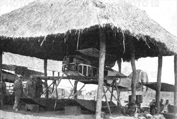 Conquest of German East Africa; An improvised aircraft hangar at Toa..., 1917. Creator: Unknown.
