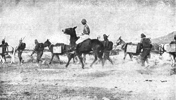 Conquest of German East Africa; Campaign of 1917: a Saint-Chamond battery unit..., 1917. Creator: Unknown.