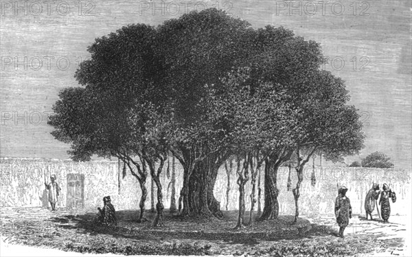 ''Our Camping-ground at Morebougou; Journey from the Senegal to the Niger', 1875. Creator: Unknown.
