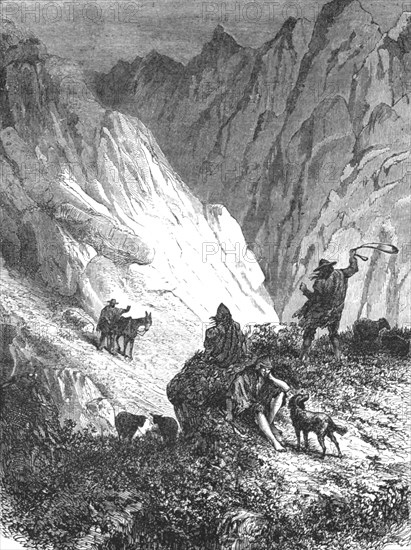 ''Pass over the Cordillera; A Ramble in Peru', 1875. Creator: Unknown.