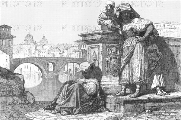 'Women of the Campagna at Rome; Rome and United Italy',1875. Creator: Unknown.