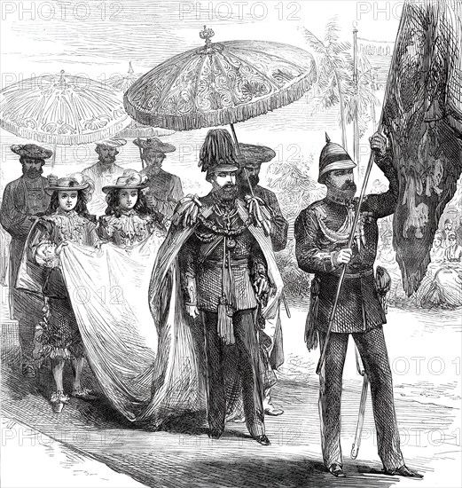 The Grand Chapter of the Star of India at Calcutta: the Prince of Wales...1876. Creator: Unknown.