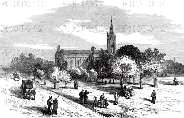 Calcutta Cathedral, from a sketch by one of our special artists, 1876. Creator: Unknown.