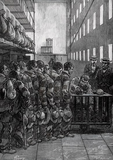 American Prison Life, Blackwell's Island, New York: Dinner-Time, 1876. Creator: Unknown.