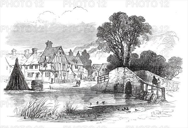 Leaves from a Sketch-Book - Bits of Kent: Eynsford, 1876. Creator: Unknown.