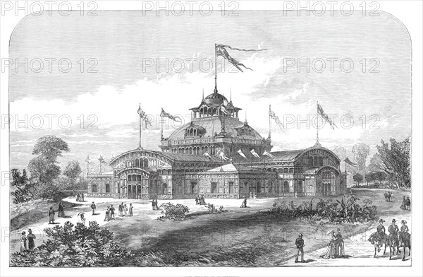 The American Centennial Festival Exhibition at Philadelphia, the Women's Pavilion, 1876. Creator: Unknown.