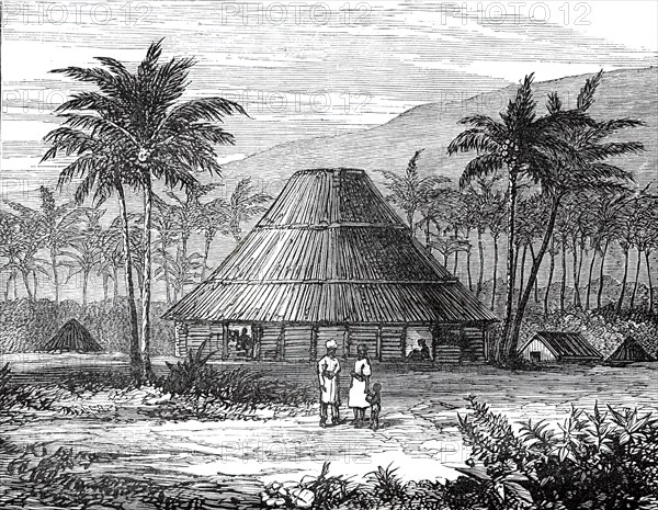 Council House, Samoa, the Scene of the Late Conflict, 1876. Creator: Unknown.