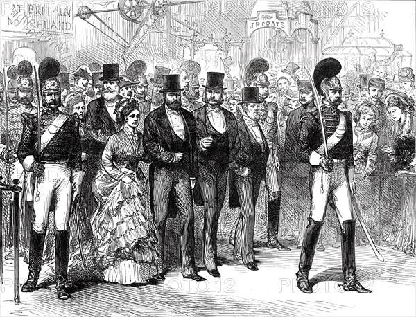 Opening of the American Centennial Exhibition: Official Procession...1876. Creator: Melton Prior.