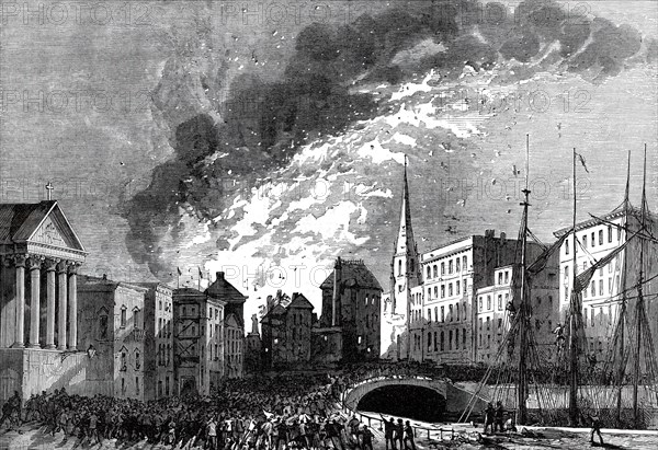 Great Fire at Bristol, 1876. Creator: Unknown.