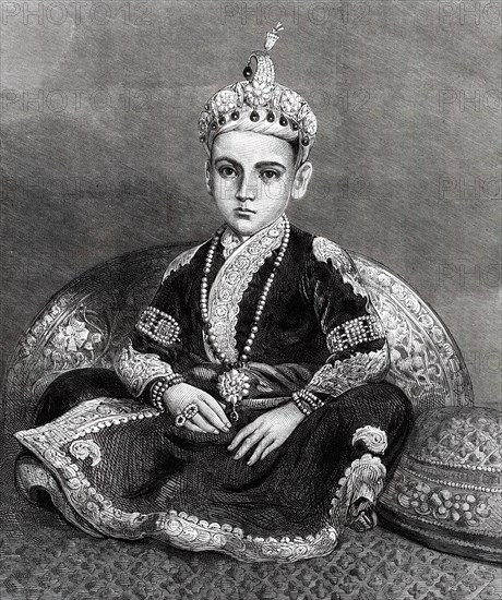 His Highness the Nizam of Hyderabad, 1876. Creator: Unknown.