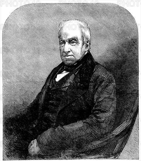 The Late Mr. Robert Brown, Keeper of Botany in the British Museum..., 1858.  Creator: Unknown.