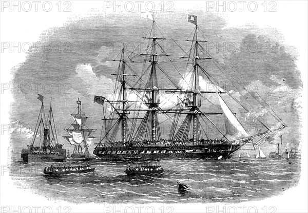 Departure from Gravesend of Troops for India, 1858. Creator: Unknown.