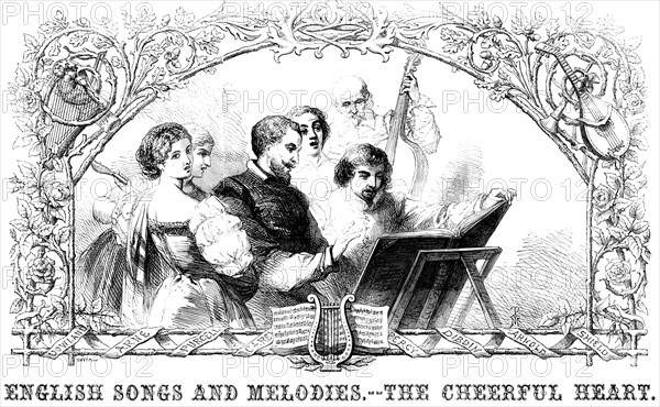 English Songs and Melodies - "The Cheerful Heart", 1858. Creator: Smyth.