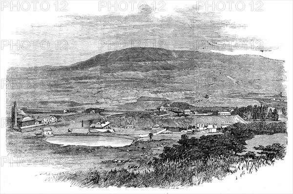 The Valley of Llynvi, Turning the First Turf for a New Railway, 1858. Creator: Unknown.