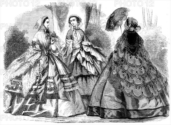 Fashions for September, 1858. Creator: Unknown.