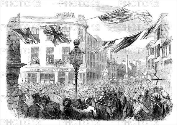 Celebration at Jersey of the Opening of the Channel Islands Telegraph, 1858. Creator: Unknown.