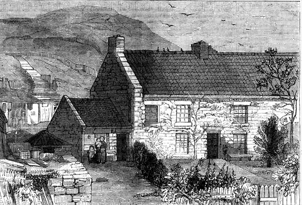 The Birthplace of Mr. Robert Stephenson, M.P., C.E., 1858. Creator: Unknown.