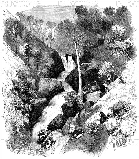 Bunyarrambite Waterfalls, near Melbourne, 1858. Creator: Unknown.