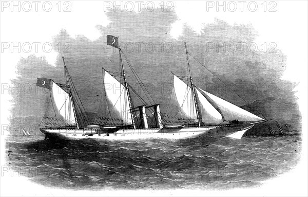 The Pacha of Egypt's Steam-yacht "Said", 1858. Creator: Unknown.