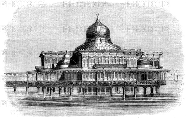 Bathing Kiosk in course of construction for the Viceroy of Egypt, 1858. Creator: Unknown.