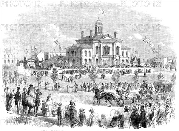 Buffalo and Lake Huron Railway: Opening Ceremonies at Goderich, Canada West, 1858. Creator: Unknown.