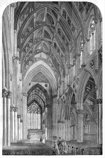 Interior of Doncaster Church, 1858. Creator: Unknown.